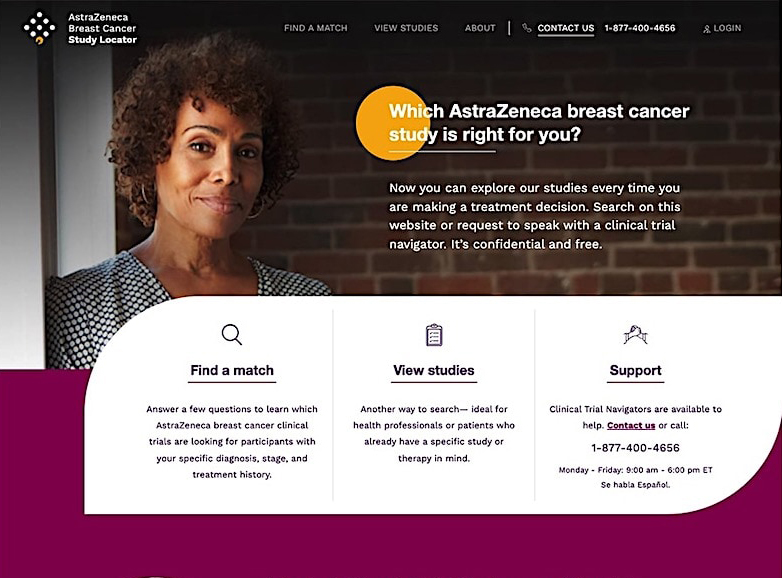 AstraZeneca Breast Cancer Study Locator