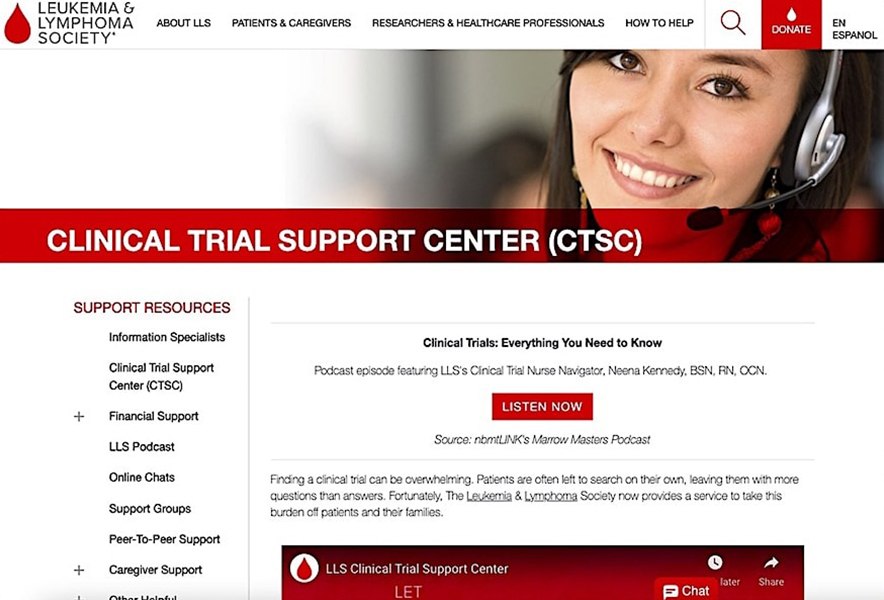 Leukemia and Lymphoma Society Clinical Trial Support Center